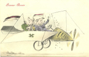 Bonne ann&eacute;e. Cochons aviateurs (1913). Printed in Austria