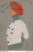 Sarah Bernhardt peinte à la main par Geo