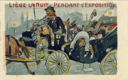 Liège la nuit pendant l'exposition