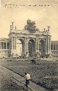 Bruxelles.L'Arcade du Cinquantenaire en construction-Nels Bruxelles n°5 