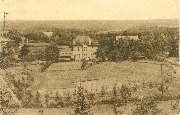 Sart-lez-Spa. La Sapinière - Vue générale avec tennis et une partie du Parc