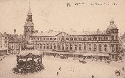 Kiosque. Ostende, La Grand' Place et l' Hôtel de Ville