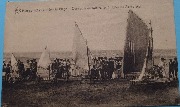 Nieuport-Bains. Sur la Plage - Concours de Voiturettes à Voiles ou Aéroplages