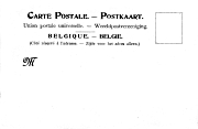 Carte Postale - Postkaart UPU Belgique Belgie  non divis&eacute; M avec timbre sans lignes
