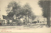 Oostakker-Lez-Gand. Halte du chemin de fer vicinal et des voitures
