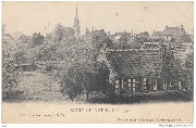 Zicht op het dorp