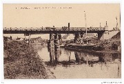 Berchem(Aud.) De brug over de Schelde Le pont sur l'Escaut