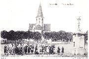 Bassevelde. Markt en Kerk