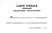 Carte postale - Postkaart (Ce côté est réservé à l'adresse - Zijde voor het adres alleen.) non divisé M avec timbre sans lignes
