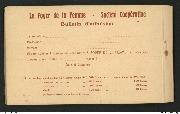Le foyer de la femme Home Edith Cavell 172 chaussée d'Helmet Schaerbeek 12 cartes.