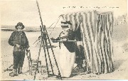 Duinbergen-sur-Mer. Sur la plage L'artiste peintre