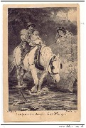 5 Trois Enfants sur cheval  - Fred. Morgan