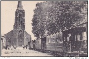 Beirendrecht. Kerkstraat en tramstatie