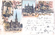 Bruxelles.Manneken-Pis,Maison du Roi,Hôtel de Ville, Laitière bruxelloise 1892 Bruxelles.Manneken-Pis,Maison du Roi,Hôtel de Ville, Laitière bruxelloise 1892