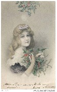 Jeune fille portant du houx