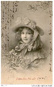 Joyeux Noël !(jeune fille portant du gui)