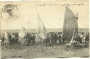 La Panne. Sur la Plage - Concours de Voiturettes à Voiles ou Aéroplages