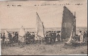 Middelkerke. Sur la Plage - Concours de Voiturettes à Voiles [number at right]
