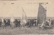 Knocke. Sur la Plage - Concours de Voiturettes à Voiles ou Aéroplages