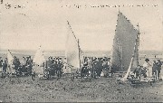 Ostende. Sur la Plage - Concours de Voiturettes à Voiles ou Aéroplages