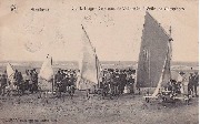 Wenduyne. Sur la Plage - Concours de Voiturettes à Voiles ou Aéroplages 