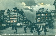 bruxelles. Place de la Bourse et Boulevard Anspach