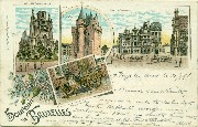 Eglise Ste-Marie de Laeken Porte de Hal Hôtel des Brasseurs Laitière flamande Eglise Ste-Marie de Laeken Porte de Hal Hôtel des Brasseurs Laitière flamande