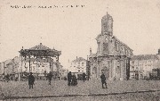 Kiosque - Charleroi, Place Centre, Ville Haute - DD. NB - pas écrite - Edition E. Crowet, Charleroi
