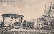 Kiosque - Furnes, Le Kiosque et le Parc -  DD. NB - pas écrite - Cornille Pillaert, Edit Furnes