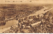 Namur. Panorama de La Plante et ile de La Pairelle
