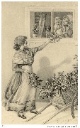 (A la fenêtre, vendeuse de houx)