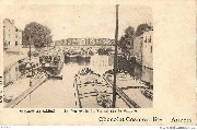 Souvenir de Namur. La Passerelle du Vicinal sur la Sambre