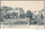 Namur. La Sambre et la Citadelle vues de la pointe de Grognon