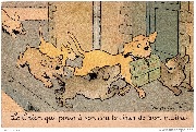 (Chocolat Lombart) Le chien qui porte à son cou le diner de son maître