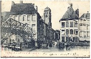 Tournai. Pont aux Pommes et Eglise Saint Brice