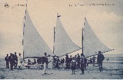 La Panne. Sur la Plage - Les Voiturettes à voiles