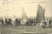 Heyst s/Mer. Sur la Plage - Concours de Voiturettes à Voiles