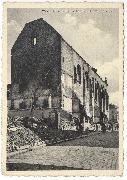 Wavre 1940.  Rue de Nivelles et Hôtel de Ville