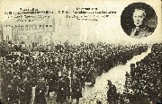 Funérailles de Mgr l'Archvêque de Malines Goossens. La garde civique 1906