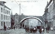 Dison. Rue L&eacute;opold et Viaduc du chemin de fer