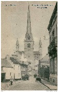 Nivelles. Collégiale de Sainte-Gertrude et rue Seutin