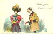 Monsieur accostant une demoiselle