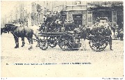 Pompiers volontaires Schaerbeek. Pompe à vapeur attelée