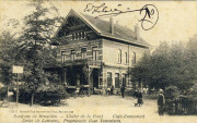 Environs de Bruxelles. Chalet de la for�t. Caf� restaurant Dr�ve de Lorraine. Propri�taire Rose Vancutsem