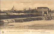 Anvers en 1866.  Porte du Rhin. Remparts de la porte Rouge. - Actuellement Place St. Jean
