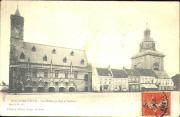 Nieuport.-Ville - Les Halles (1480) et Beffroi