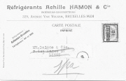 Réfrigérants Achille Hamon & Cie. Ingénieurs-Constructeurs 329, Avenue Van Volxem, Bruxelles-Midi