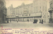 Blankenberghe. Grand Hôtel des Bains et des Familles, A. Verhaeghe, vu sur le square