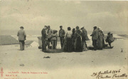 La Panne. Vente de poissons à la criée