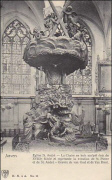 Anvers - Eglise St. André - La Chaire en bois sculptée...